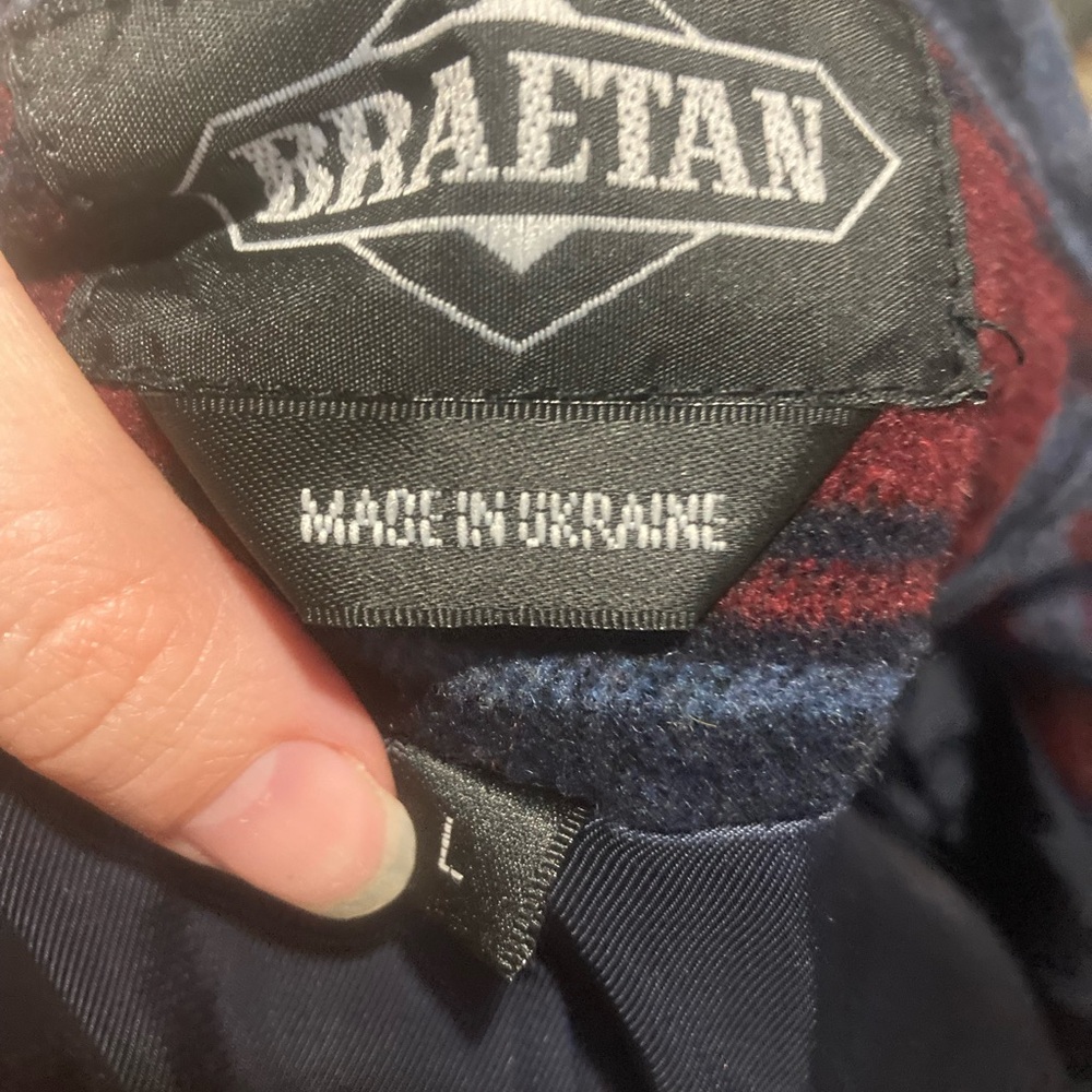 Braetan Blue and Burgundy Patterned Blazer - Picture 5 of 6